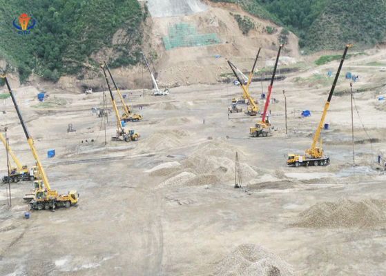 Квалифицированный электрический Vibro Pile Foundation Vibroflot 208kN Вибрационная мощность