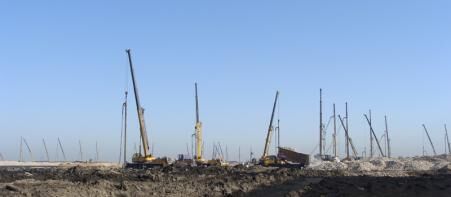 Высокомощный виброфлот для улучшения шлаковых почв - настраиваемое оборудование для улучшения почвы